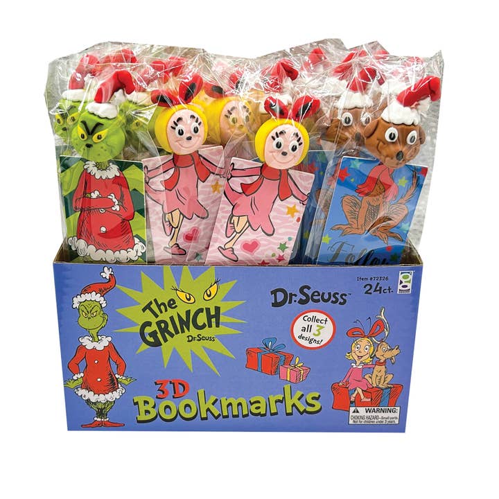 Geddes - Wholesale Bookmark - GRINCH 3D BOOKMARK 24/DSP