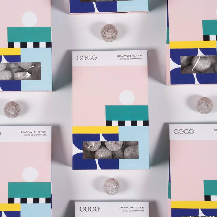 COCO Chocolatier - Vendita all'ingrosso Confezioni di cioccolatini - Tartufi Marc de Champagne