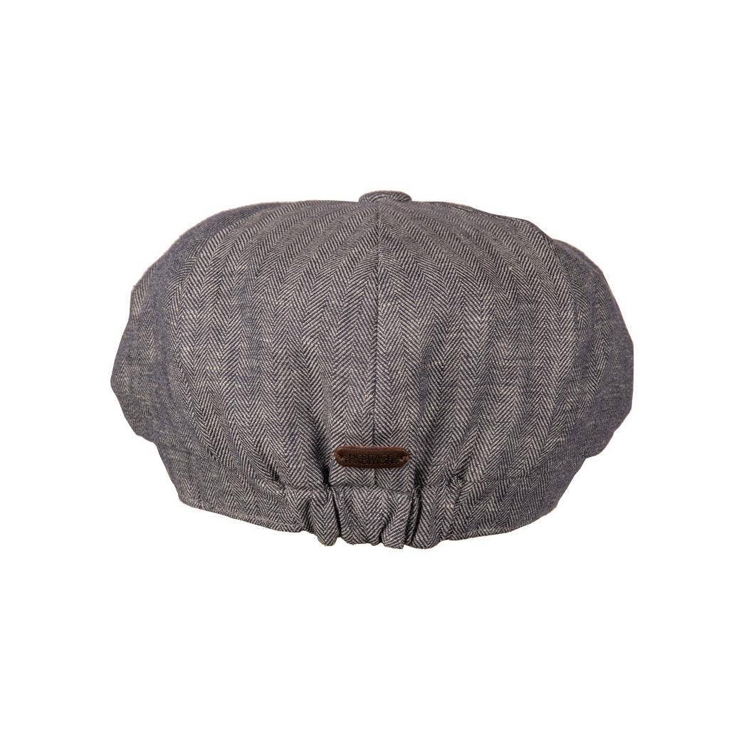 Heritage Traditions - Wholesale Newsboy/Schoolboy Hat - Unisex - Carlyle Herringbone Linen Newsboy Cap1