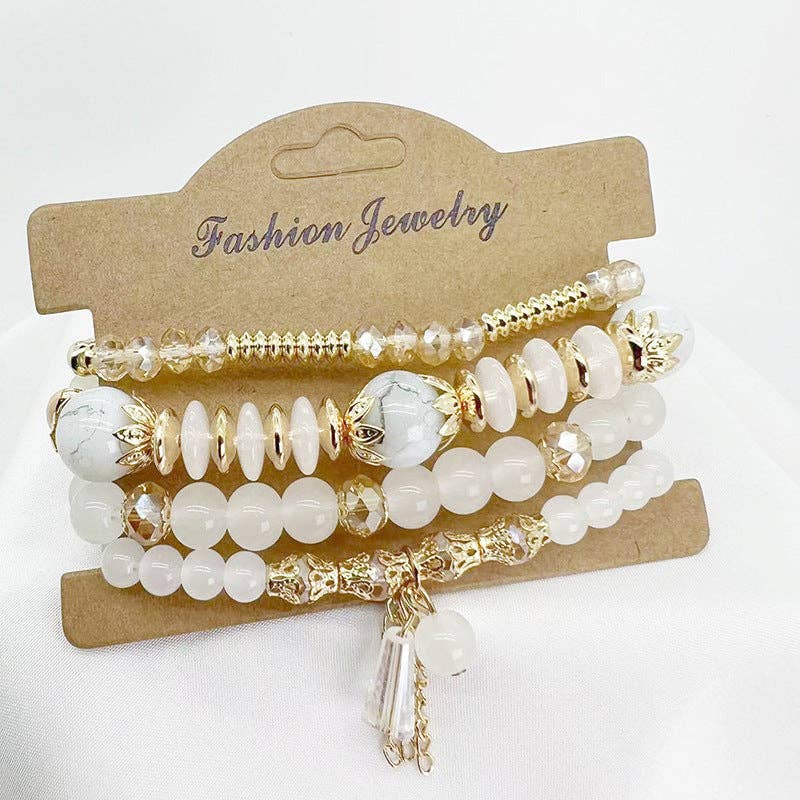 SALINA TRADING INC - Wholesale Beaded Bracelet - Boho Women Fashion Creative Crystal Beaded Bracelet7