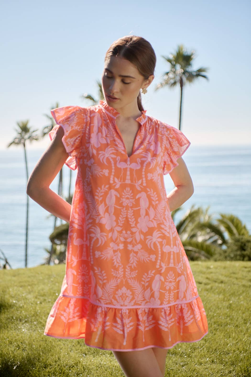 Sugarlips - Vendita all'ingrosso Vestito - Donna - Abito Mini a Tunica Ebba Floreale Davina2