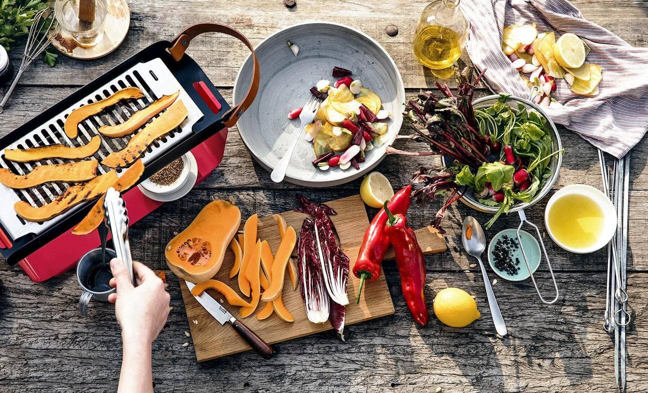 UNA Grill - Wholesale Grillgereedschap voor buiten - UNA draagbare grill in lichtblauw4