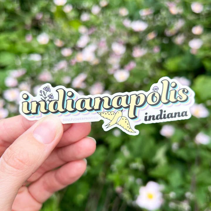 Vinyl Sticker | Indianapolis for wholesale by Cornflower Print Co.