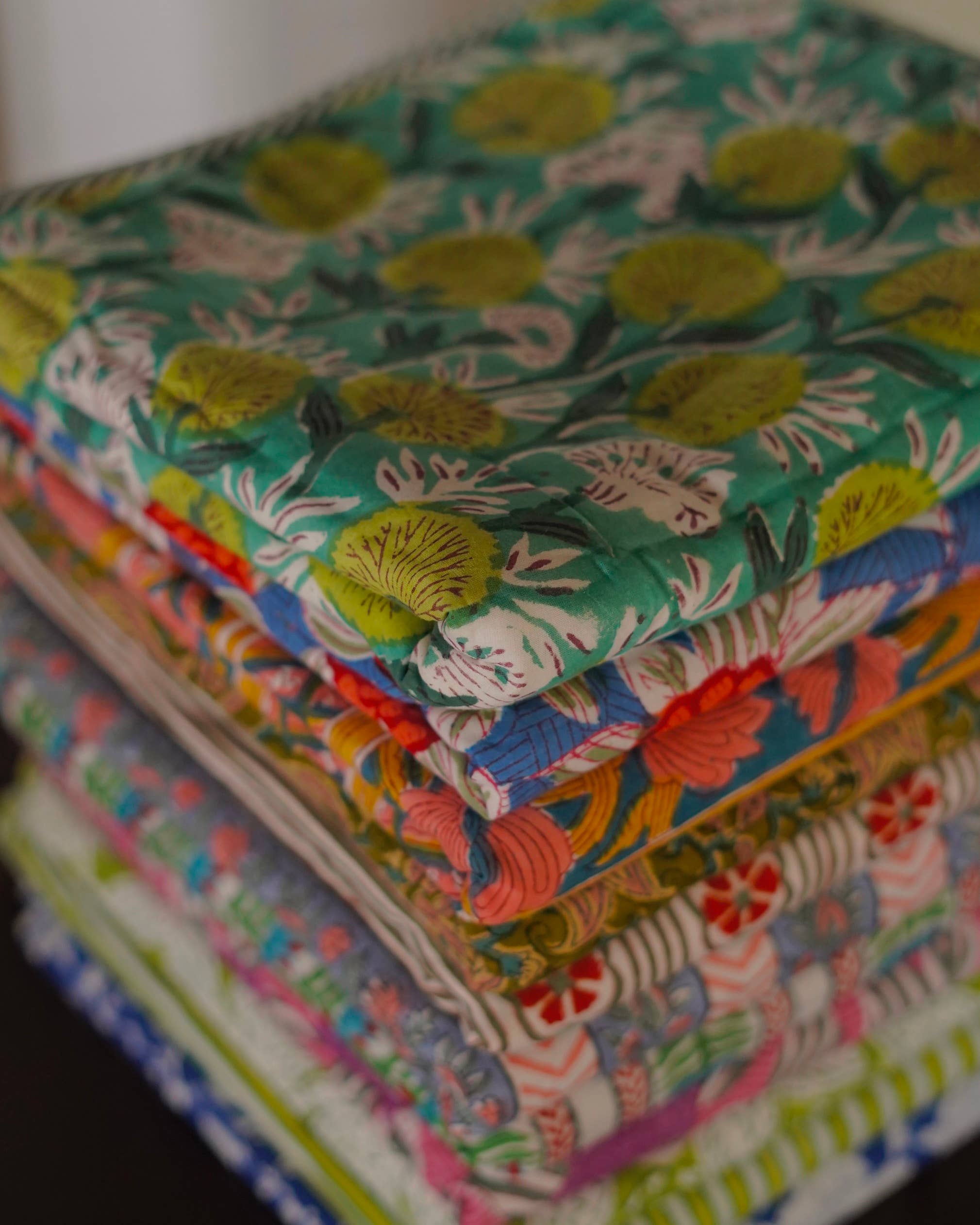 Annahmol - Wholesale Quilt - Kids & Baby - Wood Block Print Reversible Cotton Baby Blanket6