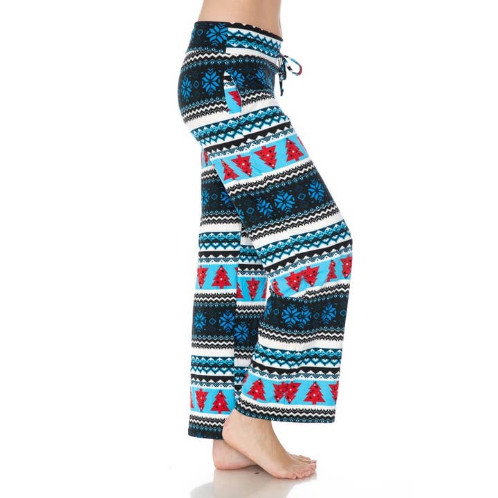 MULTI Buttery Soft Print Pajama Pants with Drawstring for wholesale on Faire