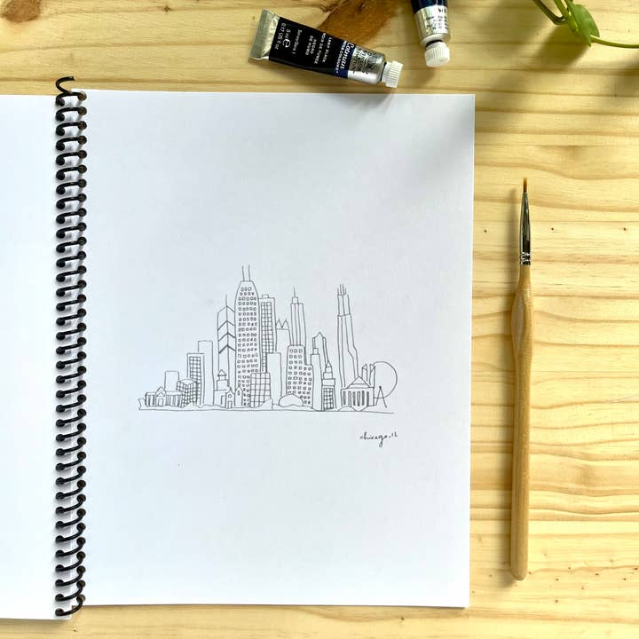 The Vine Paint Co - Wholesale Sketchbook/sketchpad - Chicago Watercolor Sketchbook 2