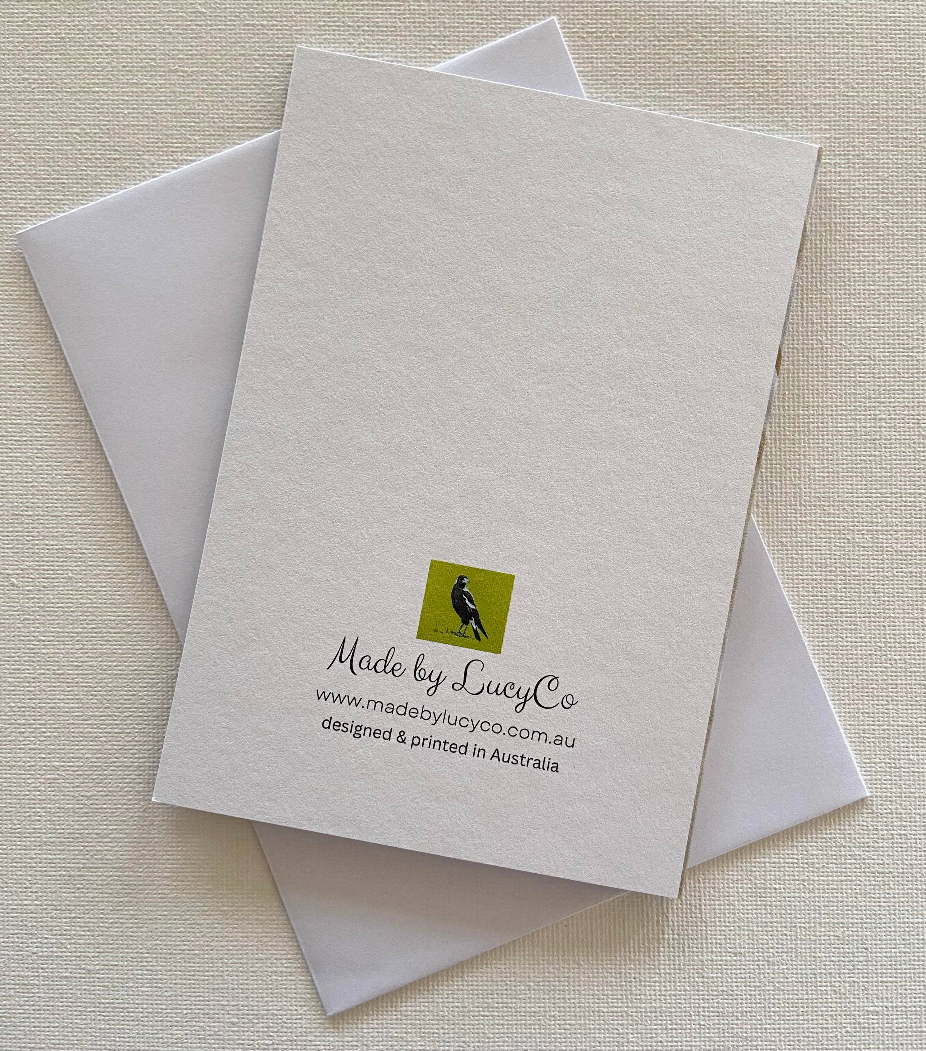 Lucinda Cotter Art – wholesale Vardagliga hälsningskort – Hare i gräset gratulationskort1