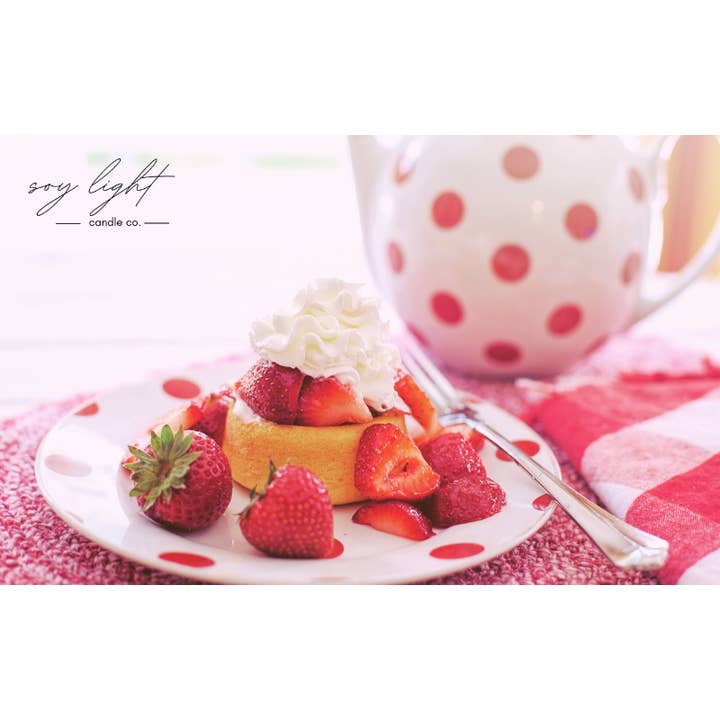 Strawberry Shortcake for wholesale by Soy Light Candle Co.