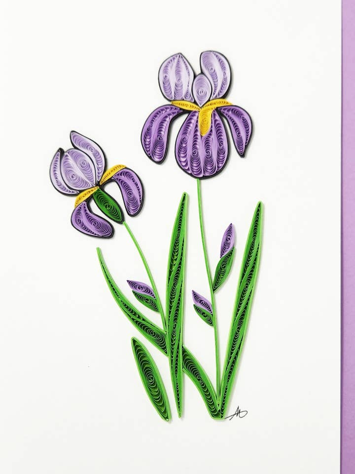 #334 Iris per la vendita all'ingrosso da parte di Iconic Quilling