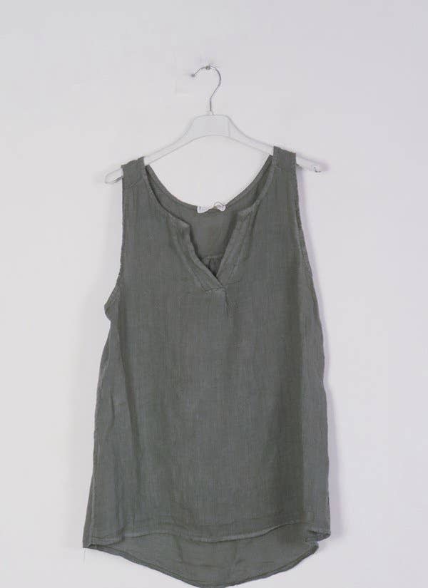 LÉA & LUC - Wholesale Tunic - Women's - 100% Linen Tank Top REF. 3800916