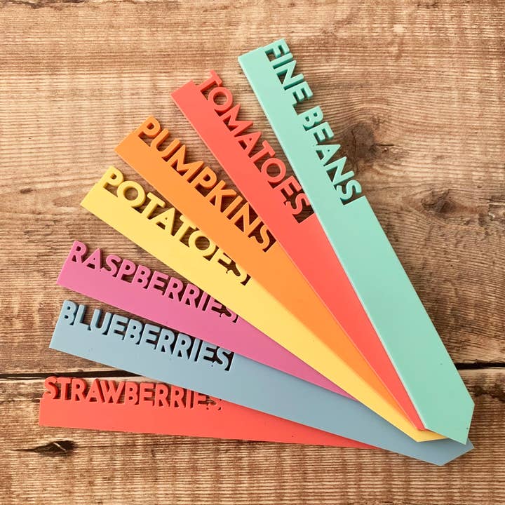 Parkin & Lewis - Wholesale Garden/Lawn Stake - Pastel Fruit and Vegetable Plant Labels