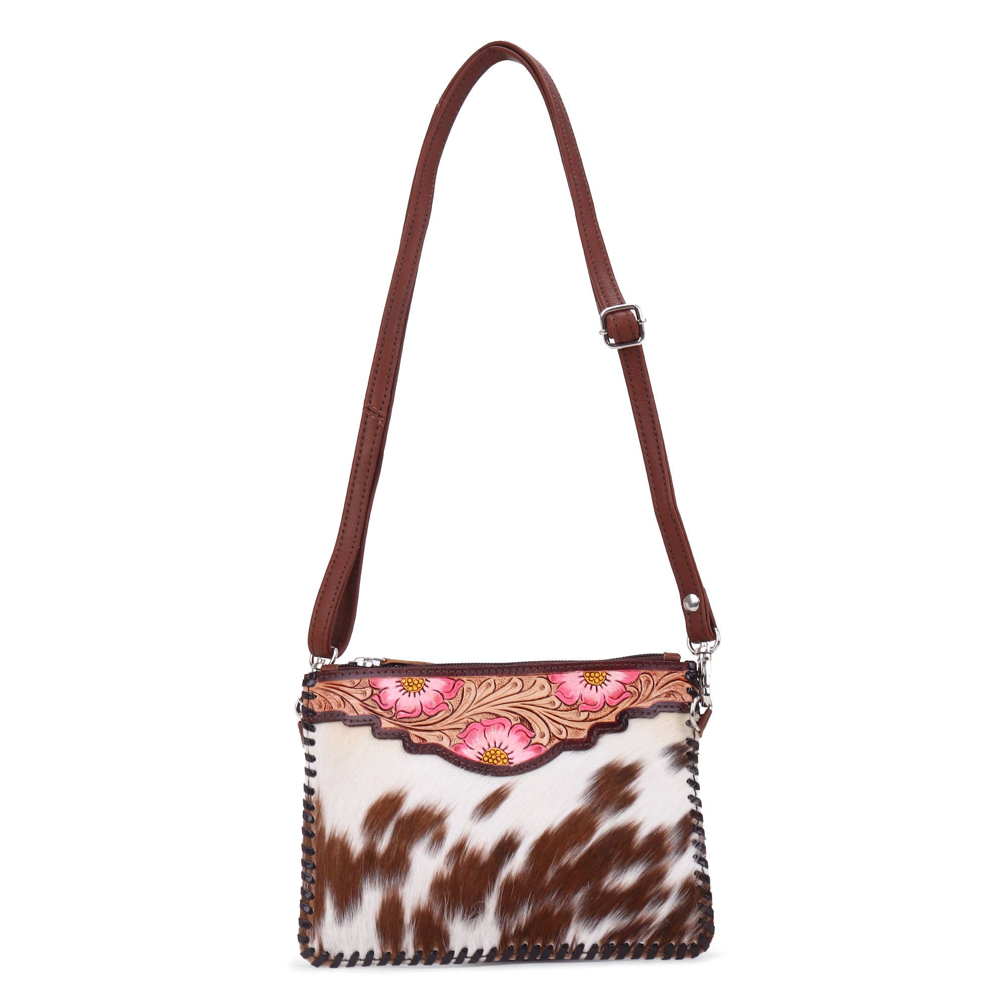 Sixtease Bags USA - Wholesale Crossbody Bag - Women's - Leather Cowhide Hand Tooled Women Mini Mobile Crossbody9