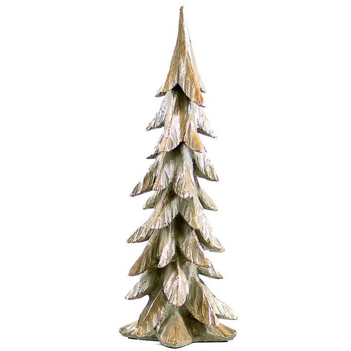The Royal Standard - Venta al por mayor Artículo decorativo de mesa - Árbol noruego verde envejecido 6,5 x 17