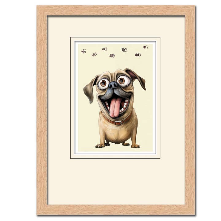 2751 Indrammet billede 12"x9" Tegneserie. for engroshandel hos Gator cards