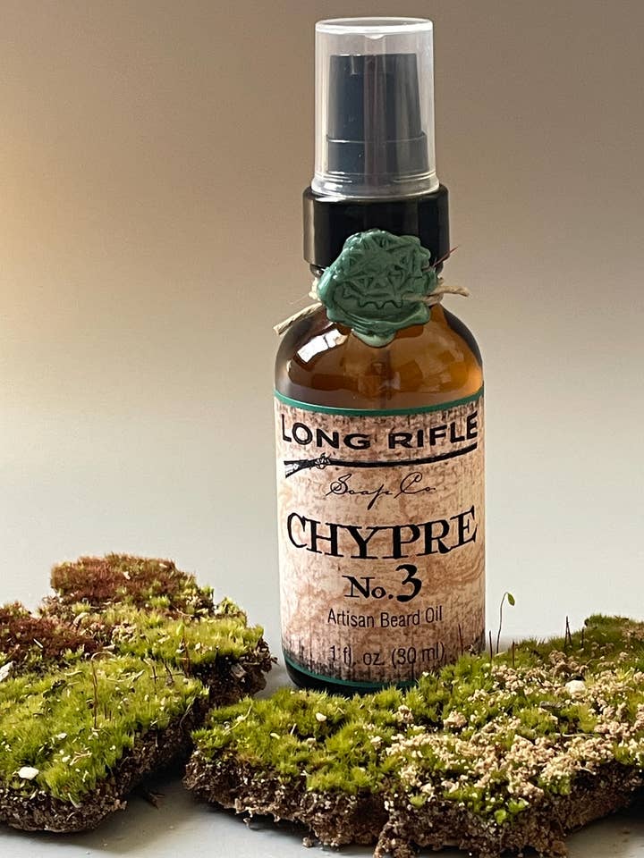 Beard Oil - Chypre No. 3 - Men's Grooming for wholesale by Long Rifle Soap Company