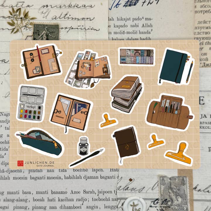 Journal Mix | M Sticker Sheet for wholesale by itsjunli