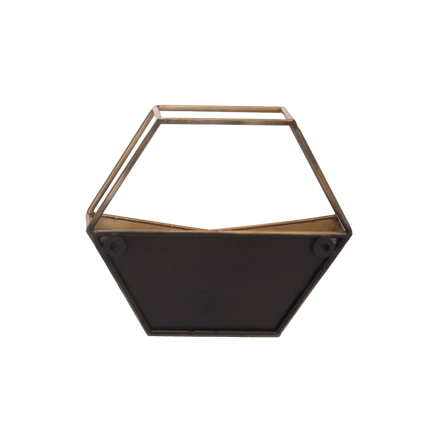 Foreside Home & Garden - Wholesale Plant Pot - SALE - Bronze Geometric Metal Wall Planter Pot2
