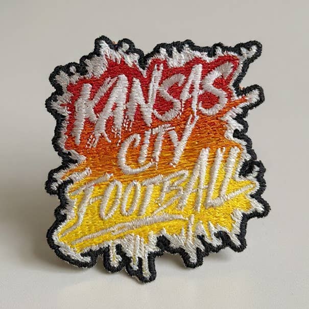 Kansas City - Football - Ombre' Embroidered Patch for wholesale by AMD Embroidery KC