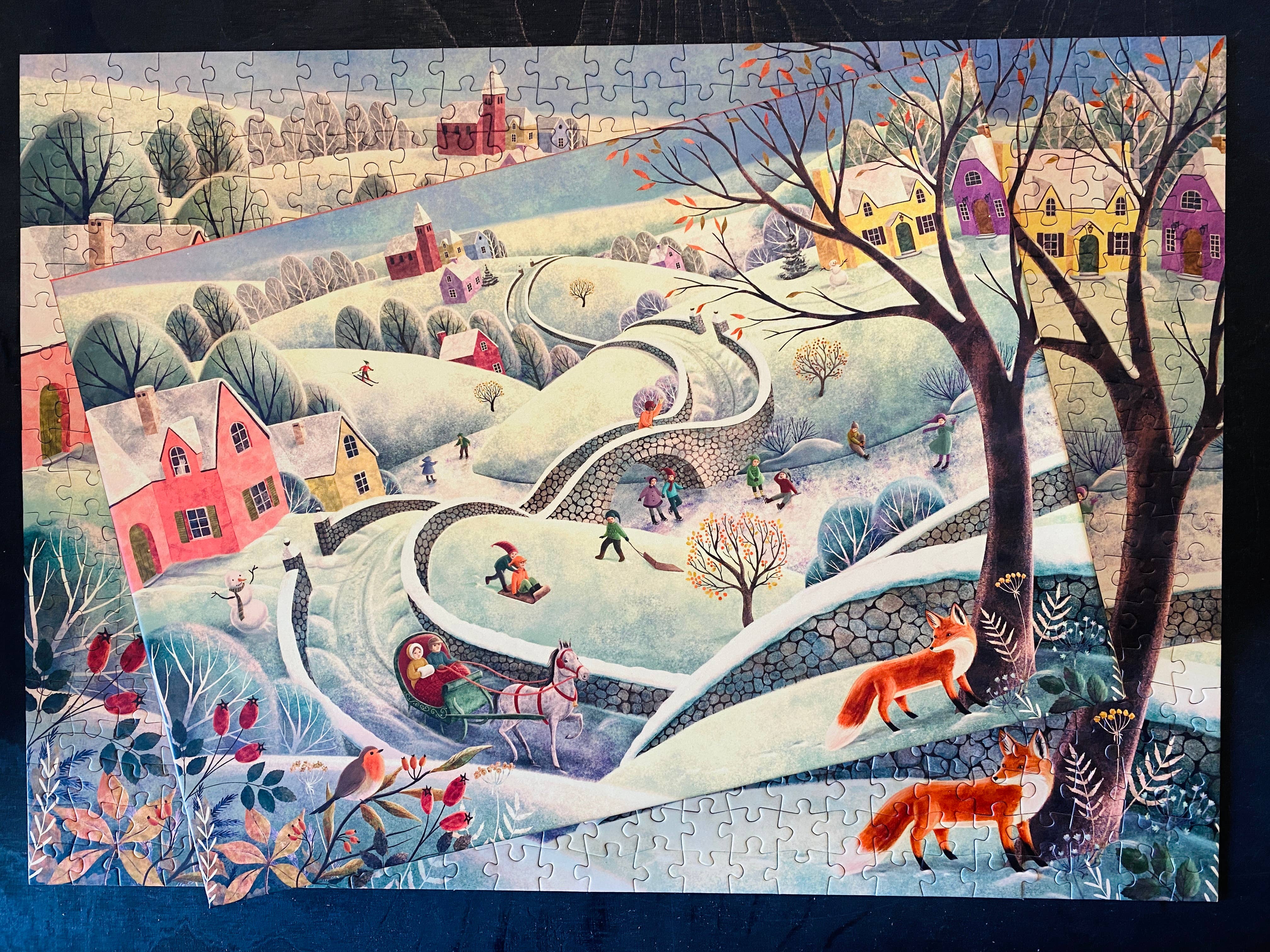 Penny Puzzle - Wholesale Puzzle - Adult - WINTER FUN 500 piece jigsaw puzzle by Penny Puzzle1