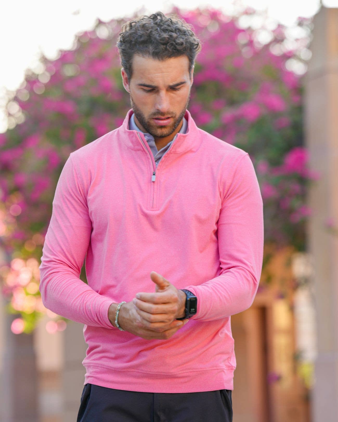 USA Palm – Polo - Homem por atacado – Fecho de 1/4 Mesclado94