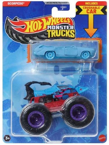 Empire Discount - Wholesale Toy Car/Truck - Kids - Mattel Hot Wheels Monster Truck 1:64 with Crushable Car7