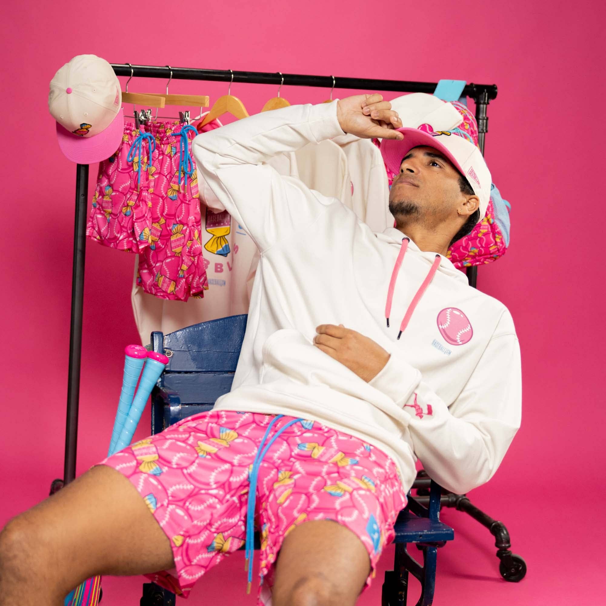 Baseballism – Calções – Homem por atacado – Calções de Rede de Ar com Diamantes Bubbles and Doubles6