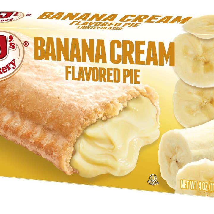 Shop The King - Wholesale Pie - JJ's Bakery Lightly Glazed Snack Pies 4oz (Banana Cream)