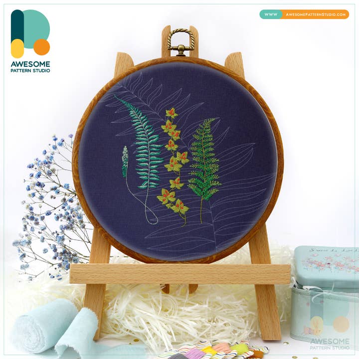 Fern Embroidery Kit and other Purchase wholesale fern c. Free returns & net 60 terms on Faire trending on Faire.