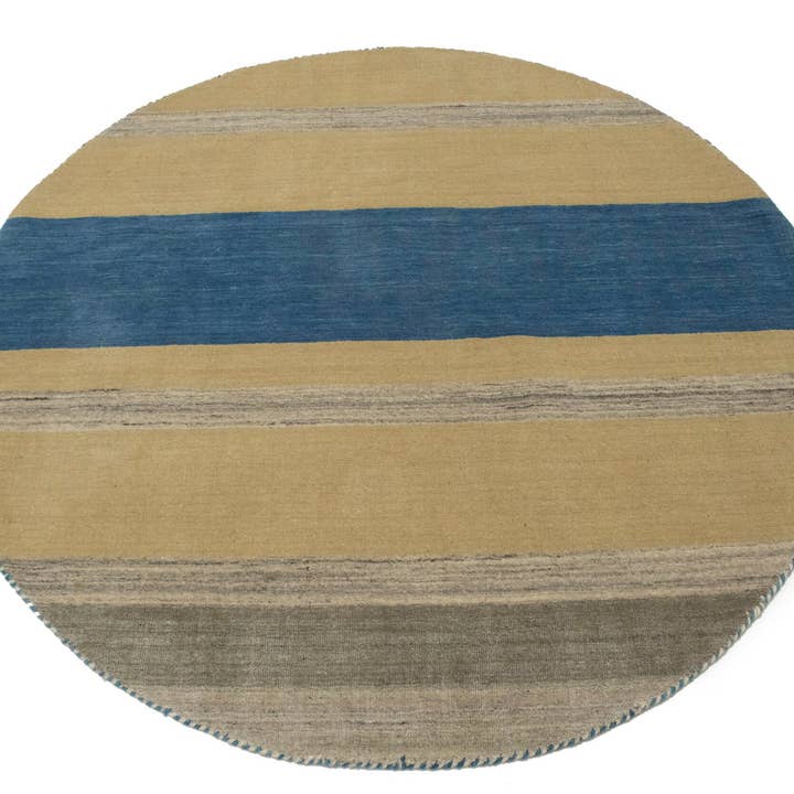 Multicolored Stripes 5X5 Lori Gabbeh Round Rug for wholesale by Magic Rugs Inc.