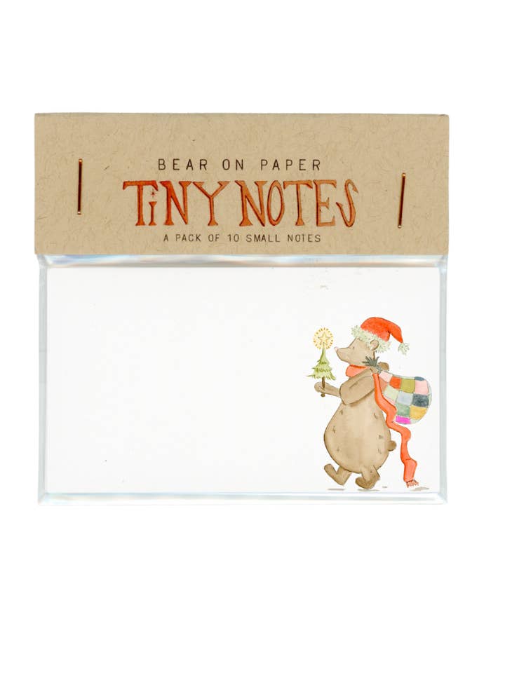 Notas Pequeñas de Oso Santa para venta al por mayor de Bear on Paper