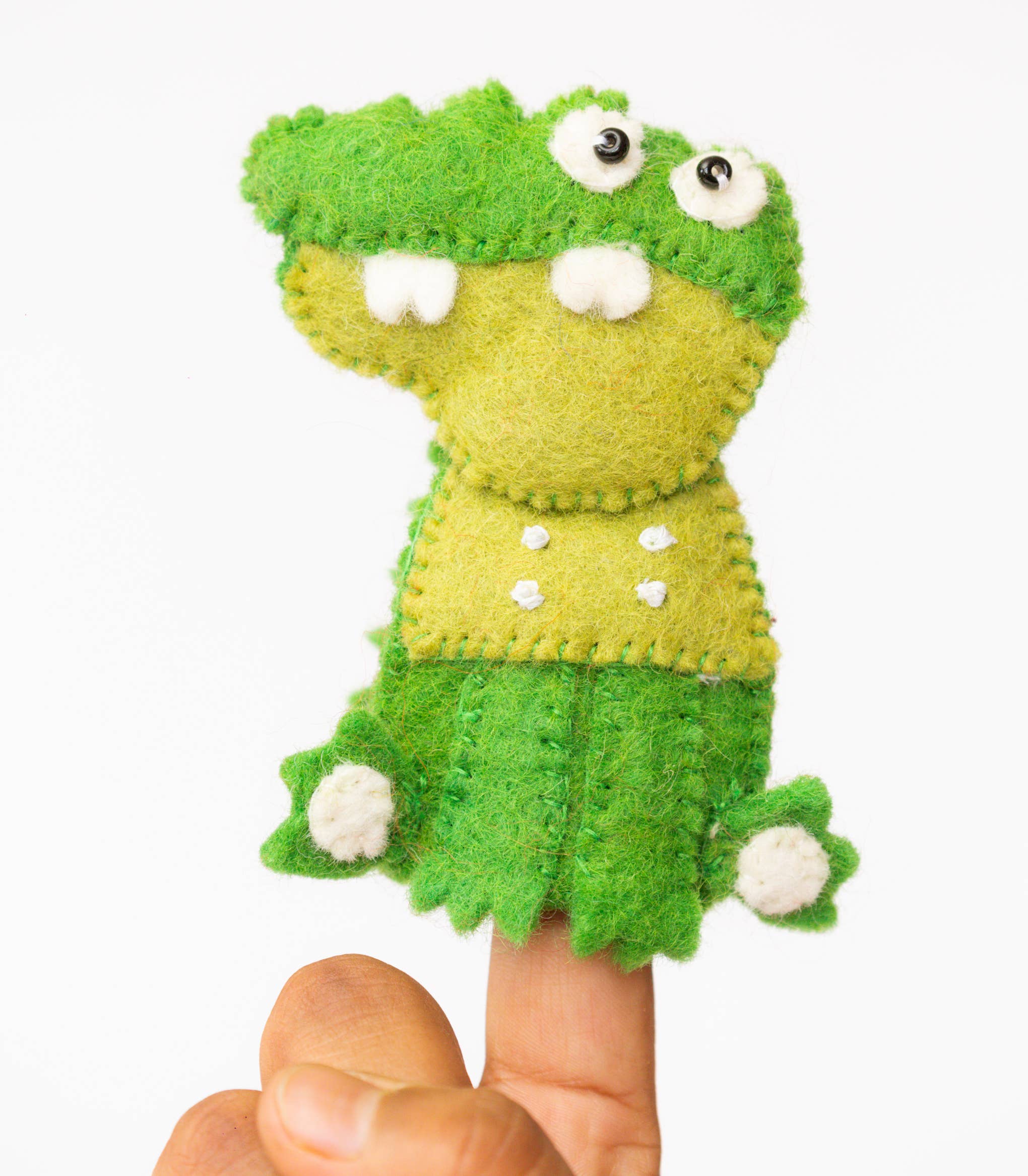 Everest Pet Supply & Gifts - Wholesale Finger Puppet - Kids & Baby - Alligator Finger Puppet, Handmade, Needle Felted, 100% Wool1