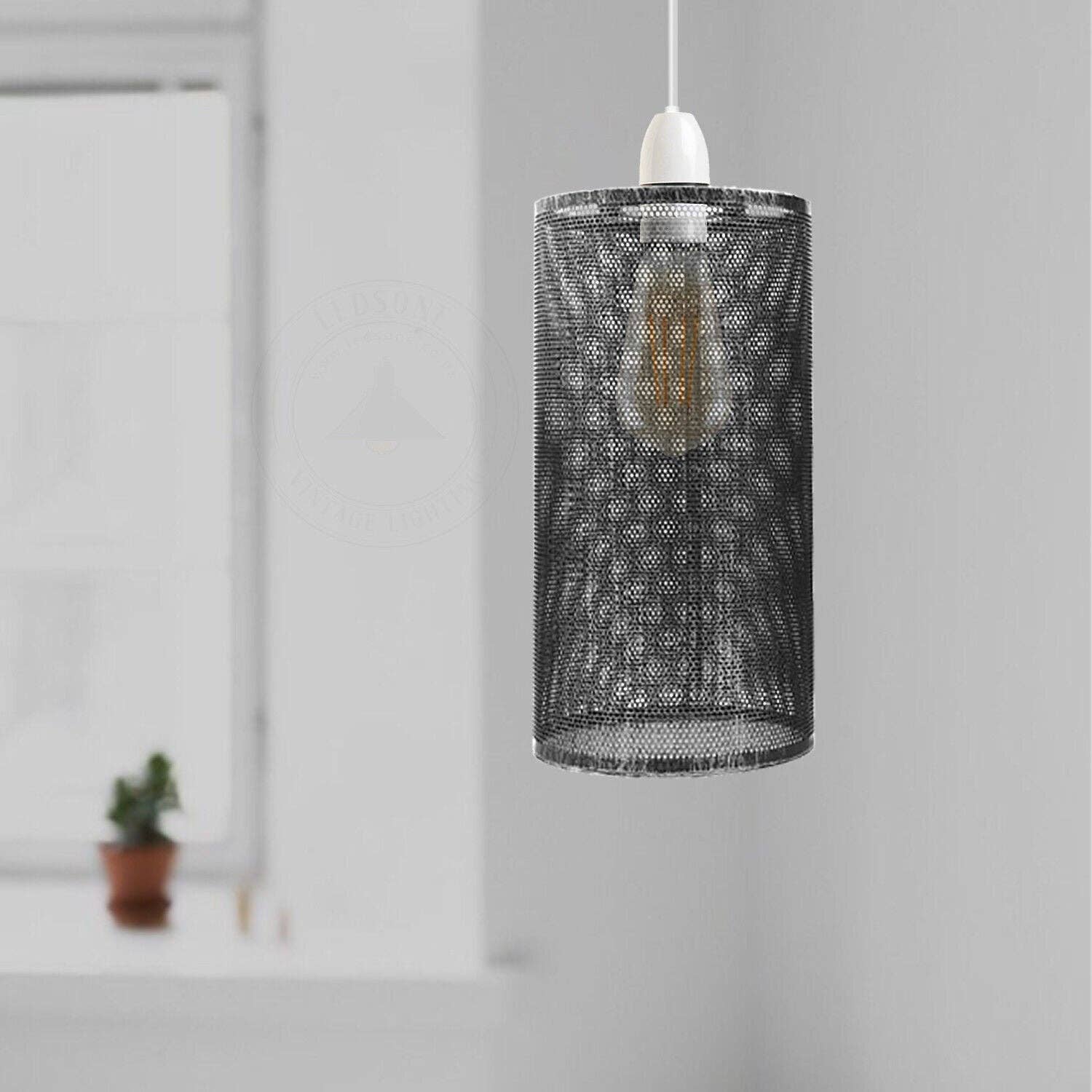 Ledsone - Wholesale Chandelier/Hanging Light - Abat-jour vintage en forme de cage en métal Suspension en métal Lampe9