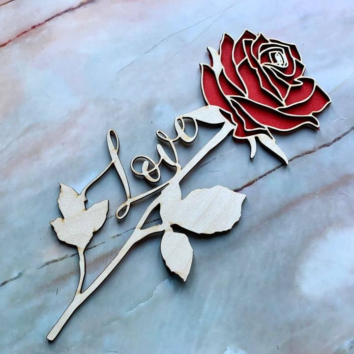 Personliggjort Valentinsdag Rose for engroshandel hos Resplendent Aurora