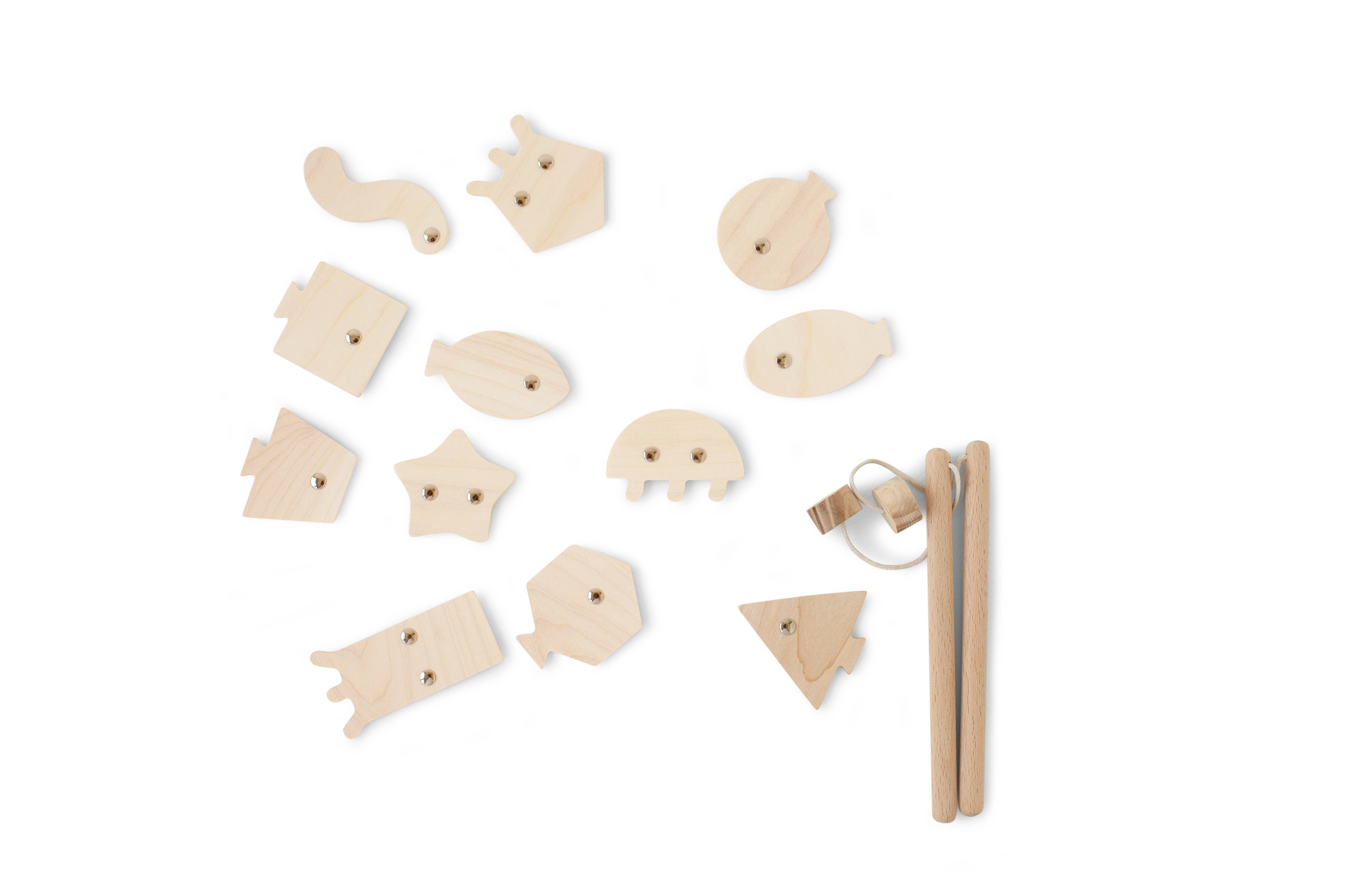 Babai – Großhandel Holzspielzeug – Kinder – Angelspiel auf den Magneten. Lustige Geometrie und Farben10