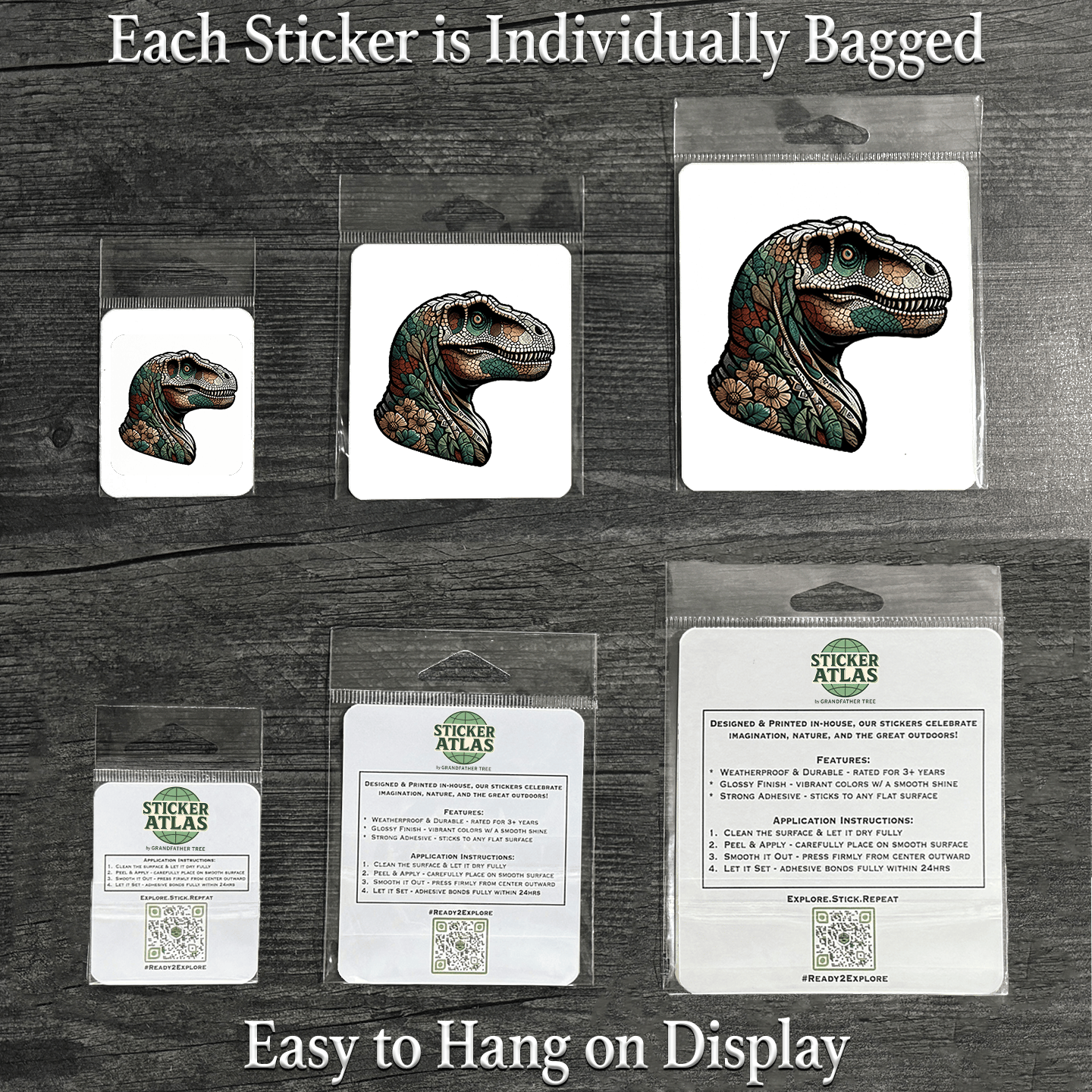 Sticker Atlas - Wholesale Sticker - T Rex Sticker1