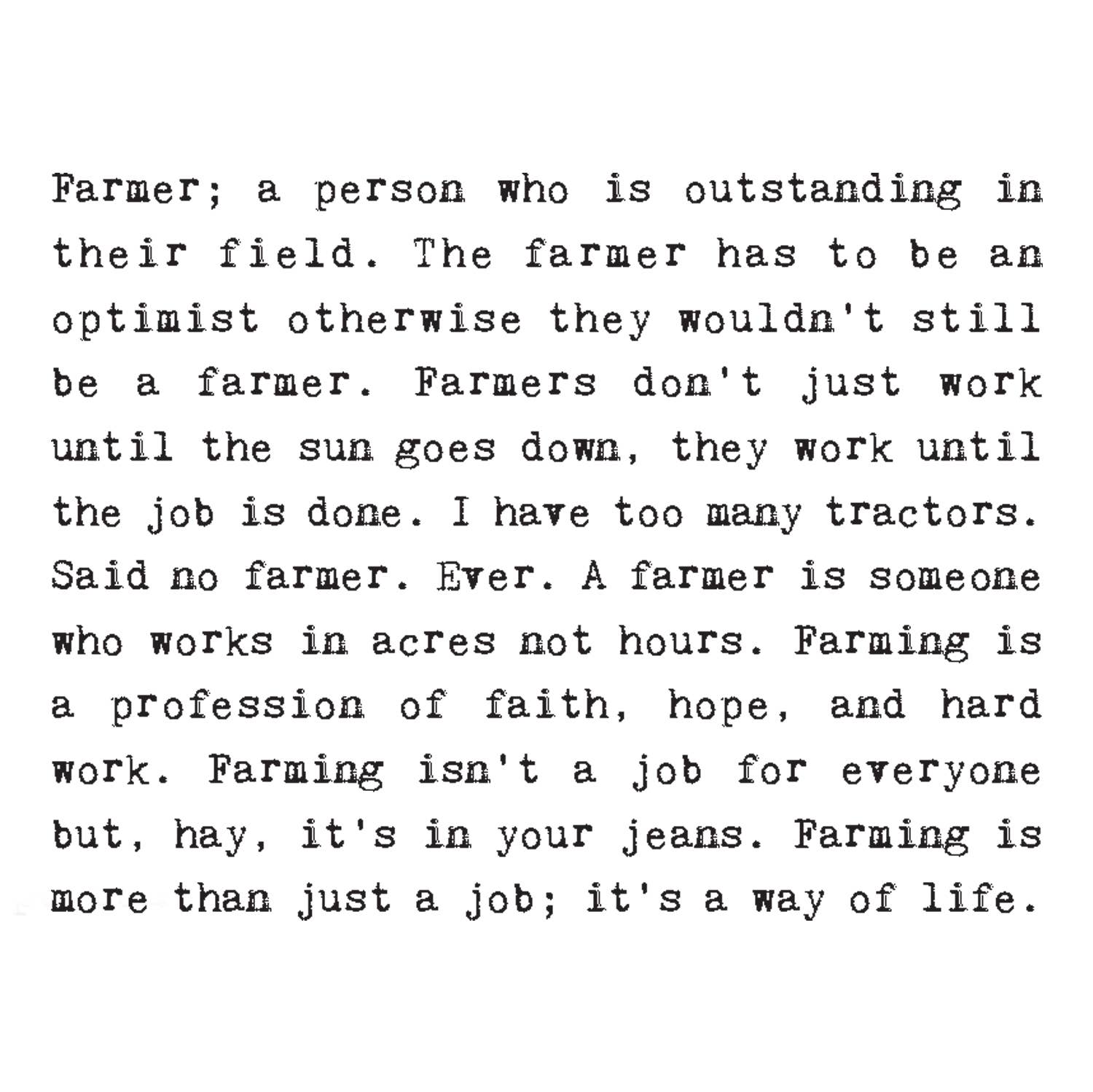 Coulson Macleod (U.S. Duties Paid) - Vendita all'ingrosso Biglietti di auguri generici - Carta degli agricoltori, occupazione agricola1