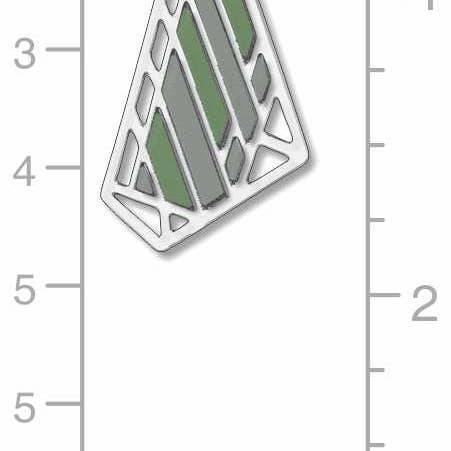 David Howell and Company - Venta al por mayor Pendientes colgantes - Pendientes de mariposa verdes Dana-Thomas de Frank Lloyd Wright