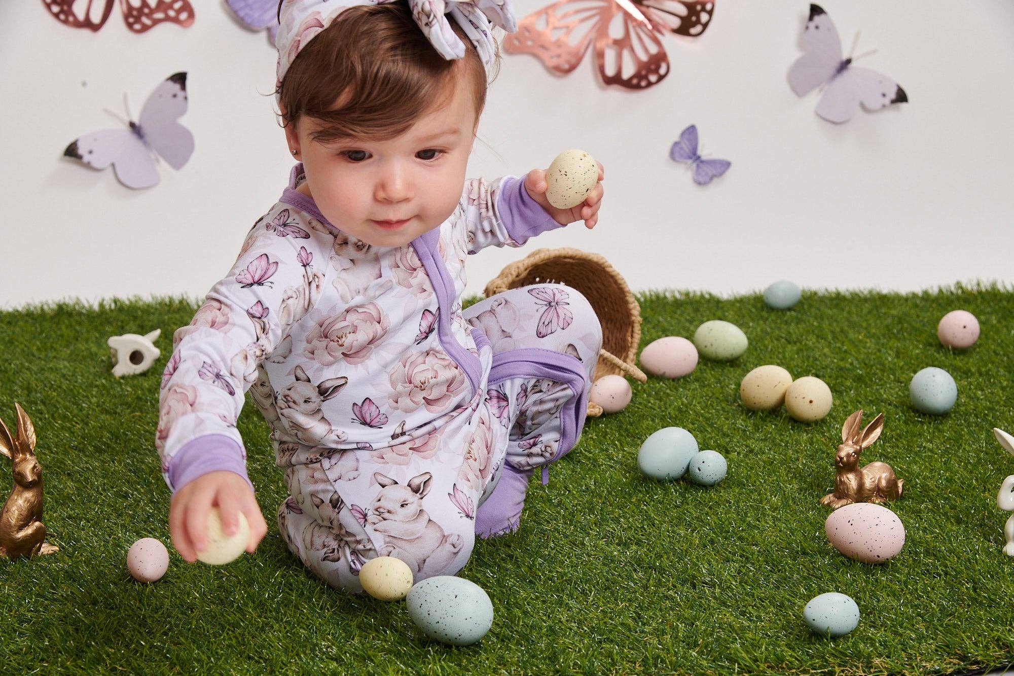 Elebaby - Wholesale Sleepsuit - Baby - Whispering Whiskers Convertible Zipper Pajama3