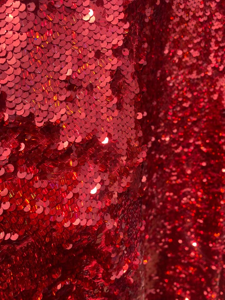 Fumbalinas – wholesale Kaftan – Women's – Red Holographic Sequin Maxi Kaftan Gown / Kimono Robe27