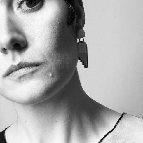 mimimono - Wholesale Stud/Post Earrings - Recycled plastic earrings TRANSLUCENCE3