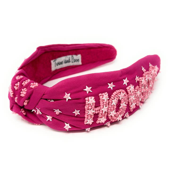 Handgeborduurde Howdy Knoop Haarband voor wholesale door Twine and Love