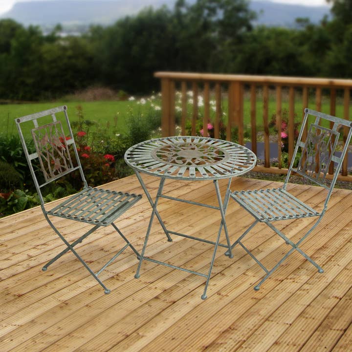 Alpine Corporation - Wholesale Patio Set - Alpine Corporation Birds on Branch Metal Bistro Set