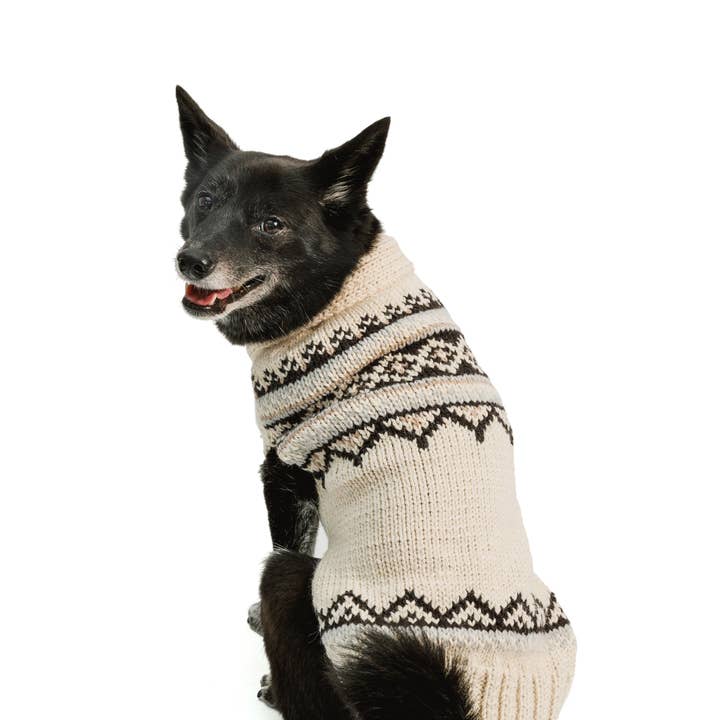 CHILLY DOG LLC - Wholesale Pet Sweater - Dog - Alpaca Cream Wyatt sweater