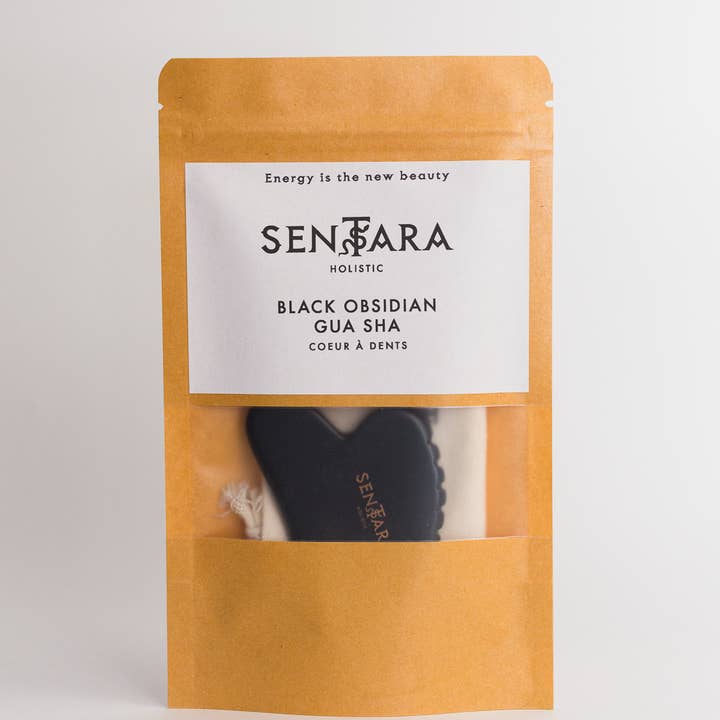 Sentara Holistic - Wholesale Gua Sha Tool - Gua Sha Black Obsidian Tooth Heart - Massage Tools2