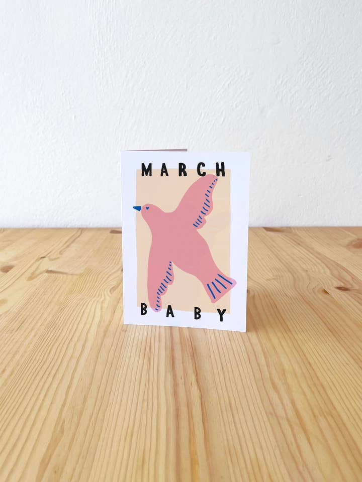 Carte March Baby pour la vente par Hand and Palm