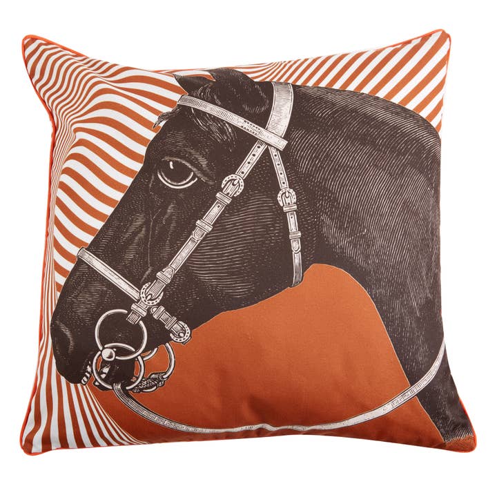 THOMASPAUL - Wholesale Throw/Decorative Pillow - CHEVAL OPTIQUE OUTDOOR PILLOW 22"X22"