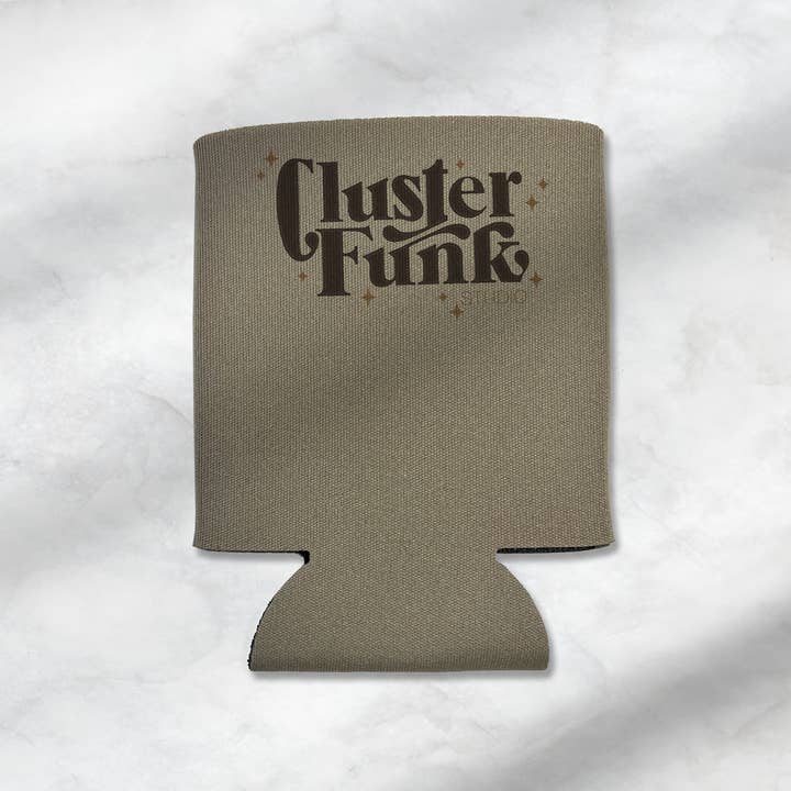 Cluster Funk Studio - Wholesale Drink Huggers & Koozies - Squirrel Cowboy: What in Tarnation? Koozie