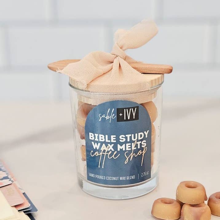 Coffee Shop Bible Study Wax Melts for wholesale by Sable + Ivy