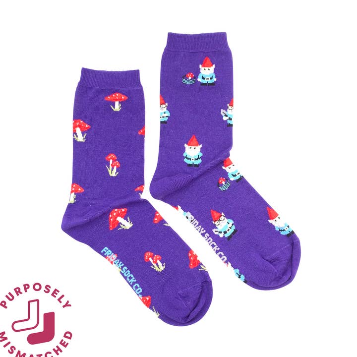 Friday Sock Co. - Wholesale Socks - Women's - Women’s Gnome & Mushroom Socks0