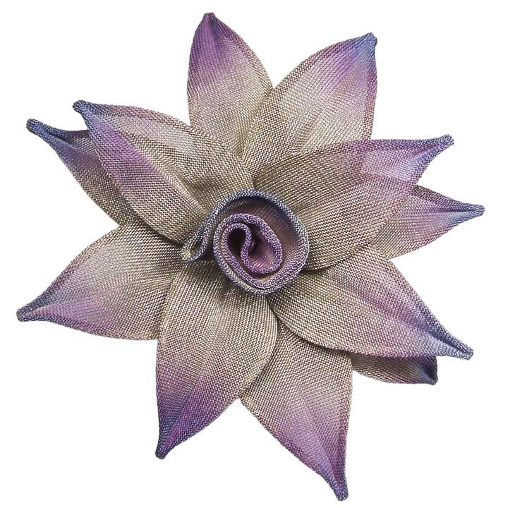 3.2" x 3.5" Waterlily Pin for wholesale by Sarah Cavender Metalworks